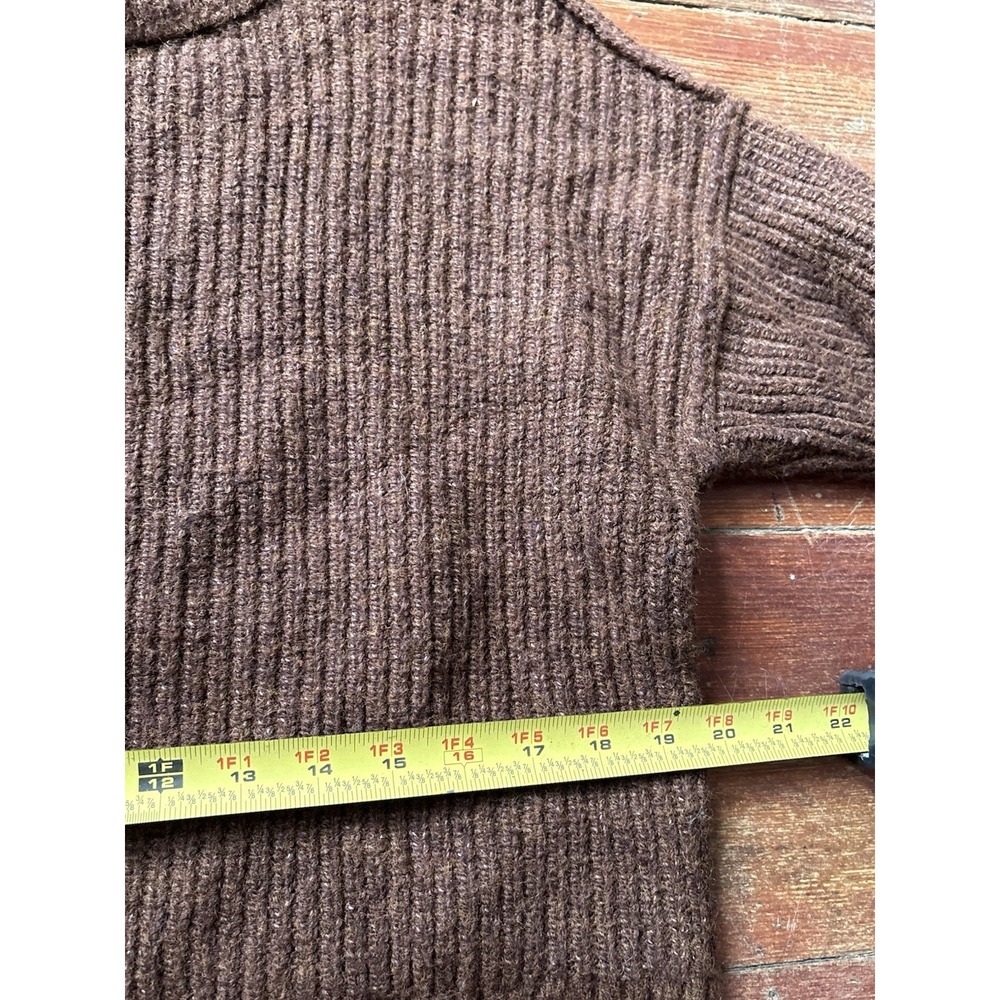 American Eagle Womens XS Knit Sweater Brown Recycled Polyester Blend - Picture 5 of 6